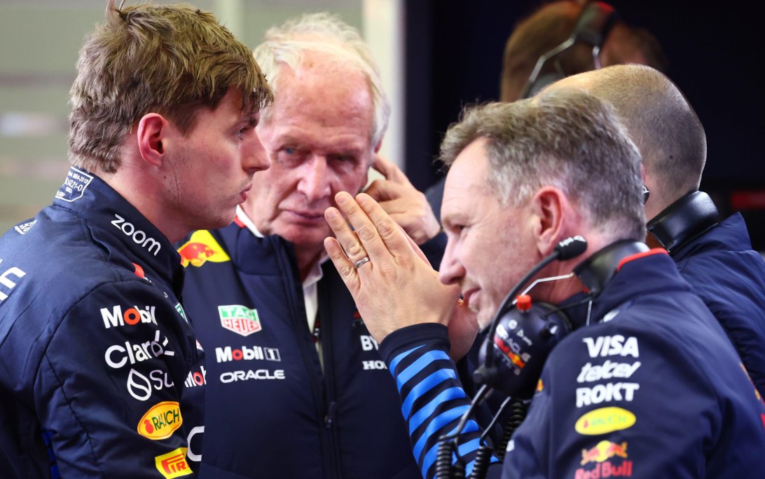 Verstappen Marko Horner Bahrein 2024