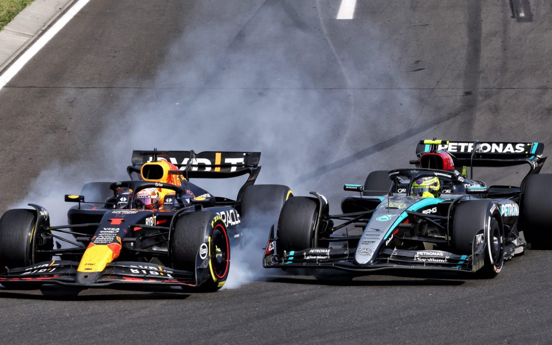 Verstappen Hamilton Hungary