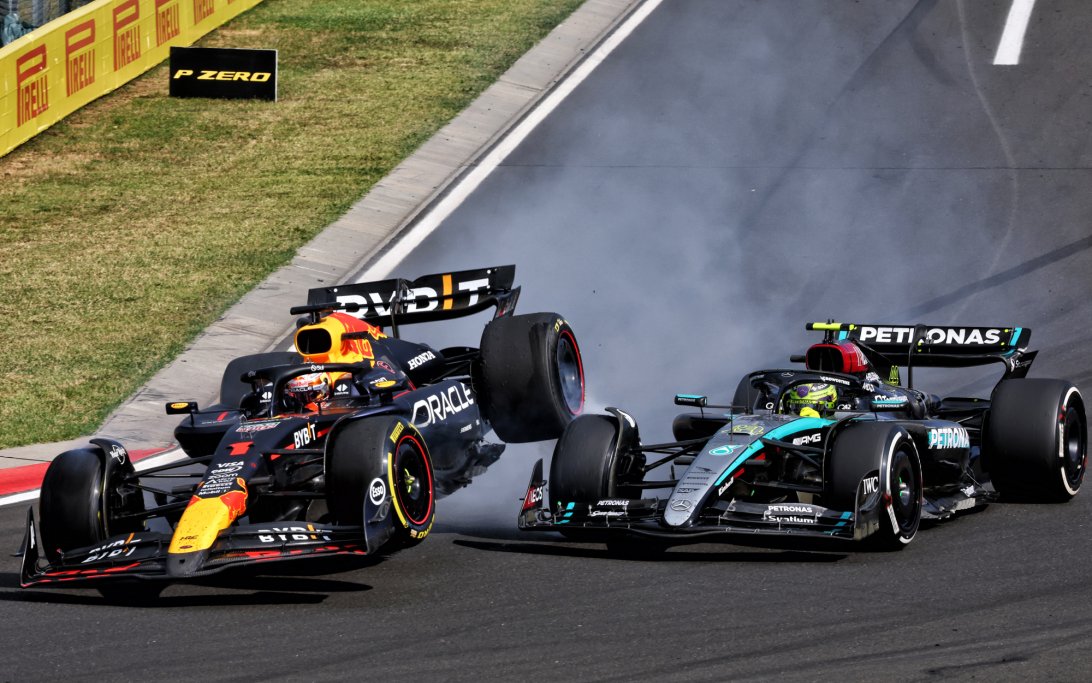 Verstappen Hamilton Hungary
