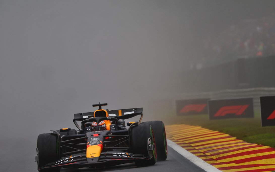 Verstappen wet qualifying Belgium