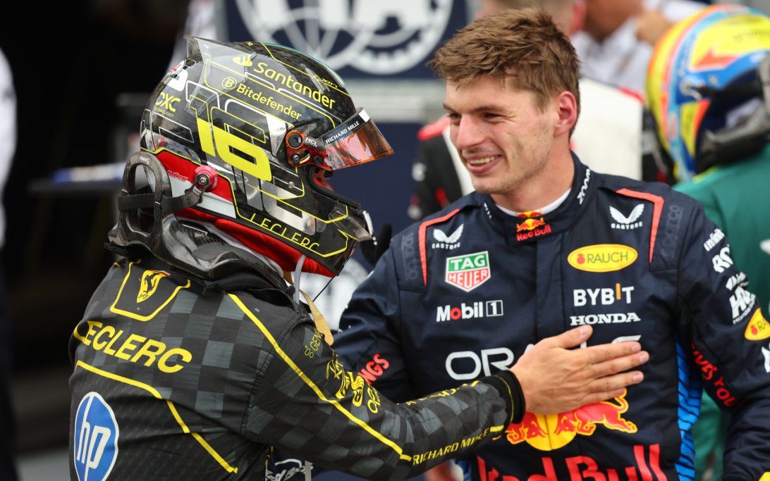 Verstappen Leclerc Italy