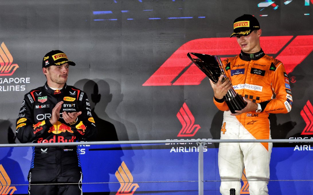 Norris Verstappen podium Singapore