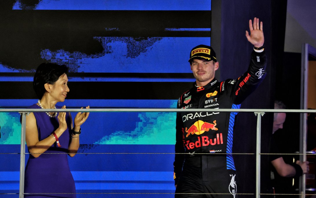 Verstappen podium Singapore