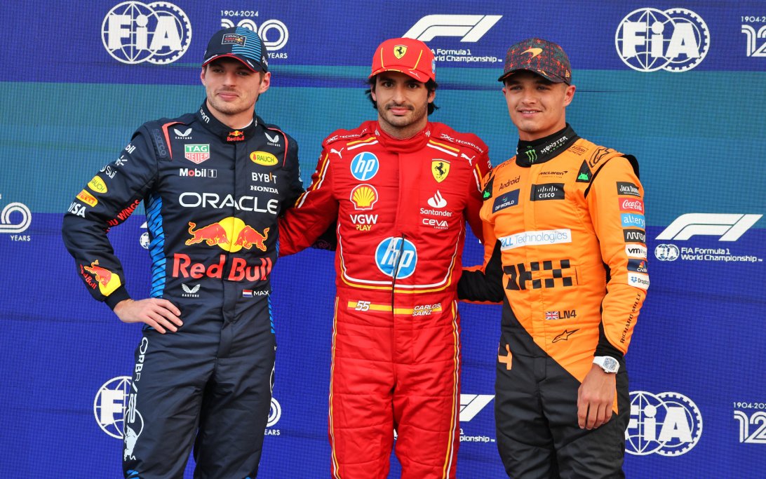 Verstappen Sainz Norris Mexico