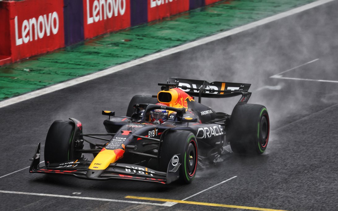 Verstappen Brazil wet