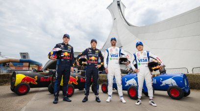 Max Verstappen Sergio Perez Daniel Riccardo and Yuki Tsunoda Canada