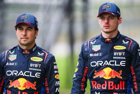 Verstappen Perez shakedown