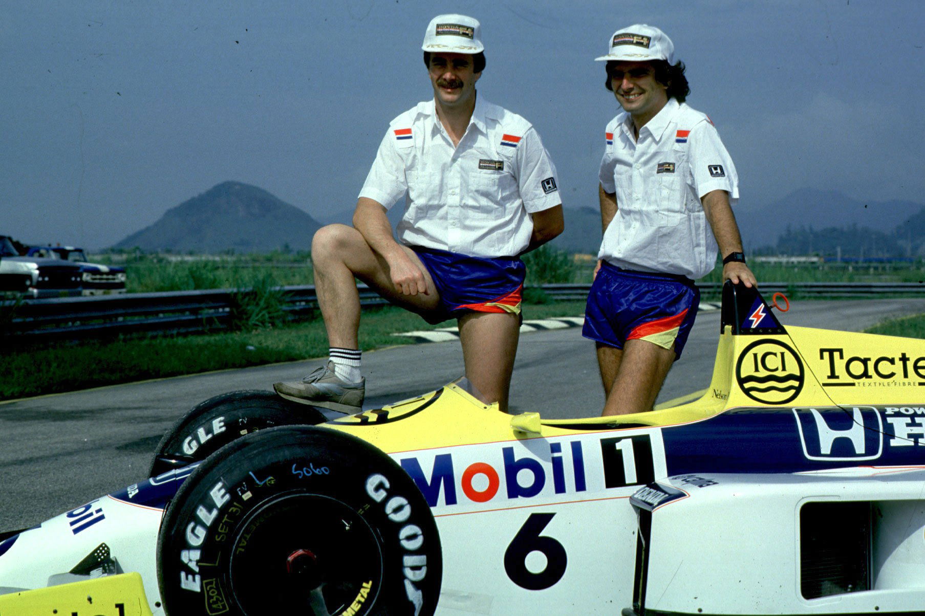 Nigel Mansell Nelson Piquet 1986 Williams