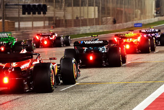 F1 pre-season testing practice start