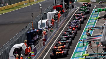 Aangepaste startopstelling Formule 1 GP Hongarije na gedwongen pitstart