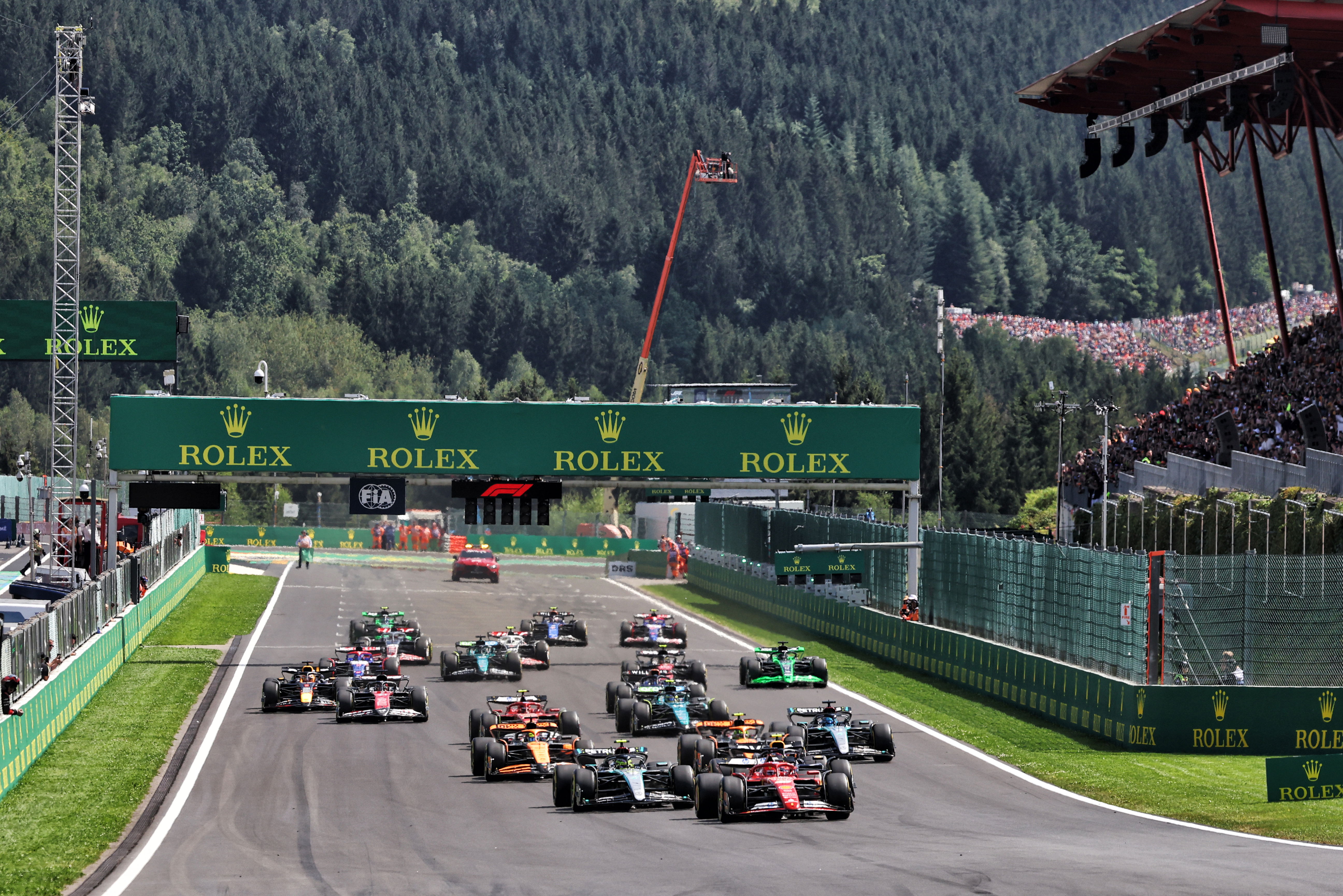 Race start GP Belgium