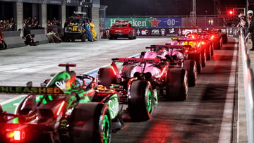 Aangepaste startopstelling Formule 1 GP Las Vegas na pitstart