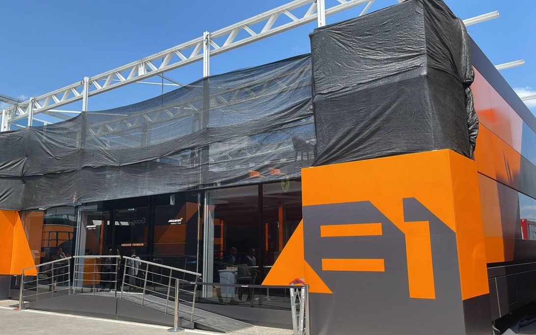 Mc Laren motorhome damage Hungary