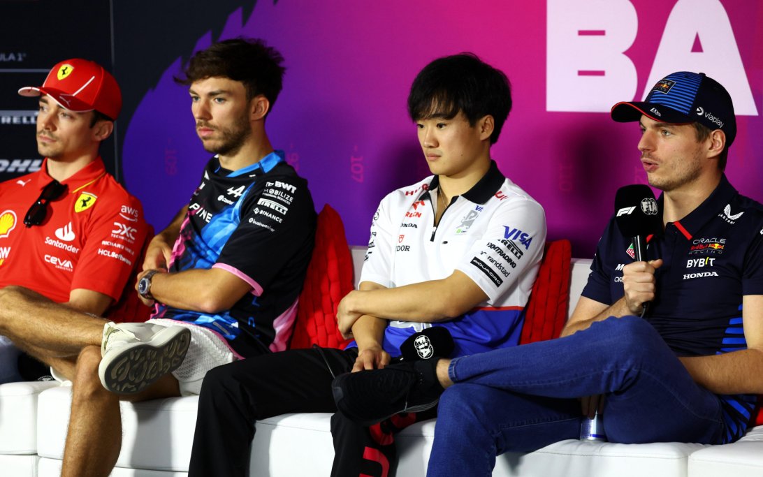 Verstappen Leclerc Gasly Tsunoda