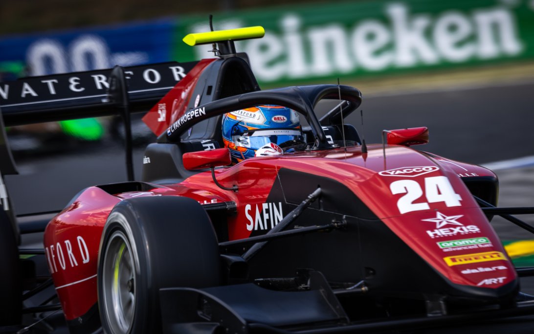 Laurens Van Hoepen F3 Hungary Feature Race