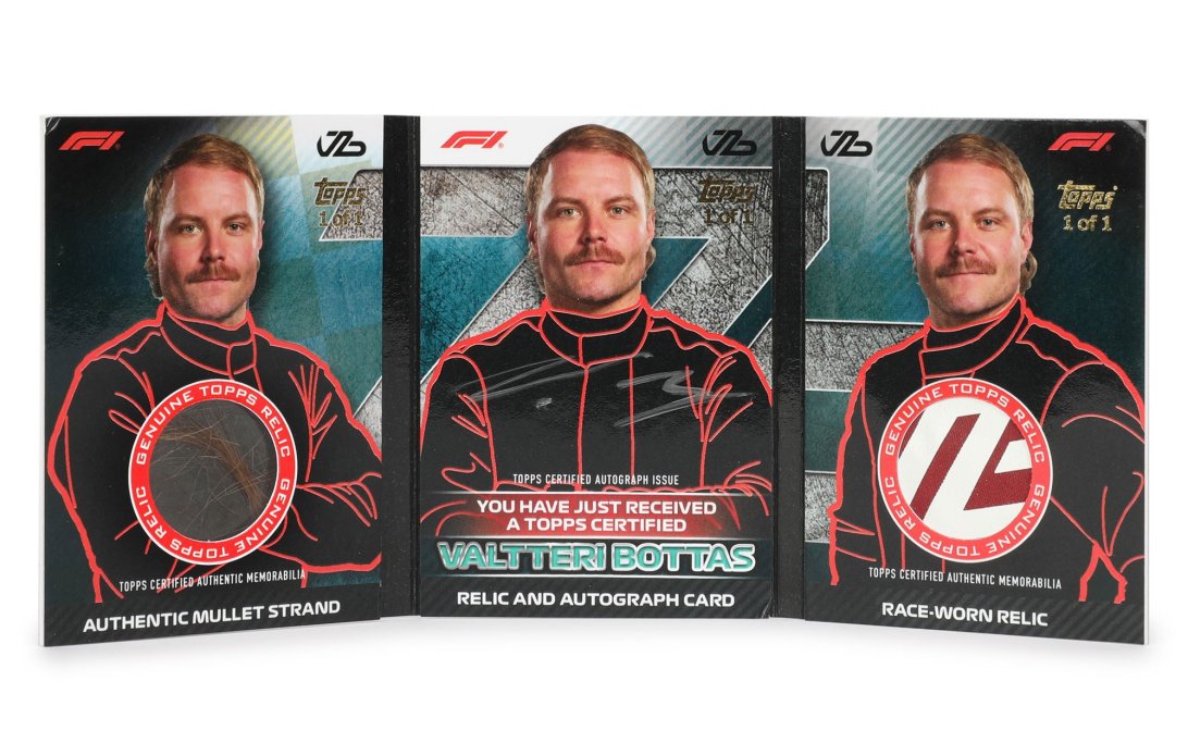 Valtteri bottas signed topps collectable card 1