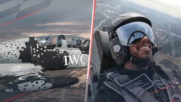 Sensational Hamilton Takes To The Skies In A Fighter Jet!