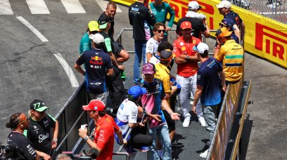 F1 drivers parade