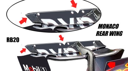 RB20 MONACO REAR WING
