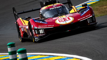 Disaster as Le Mans leader spins at pit lane entrance