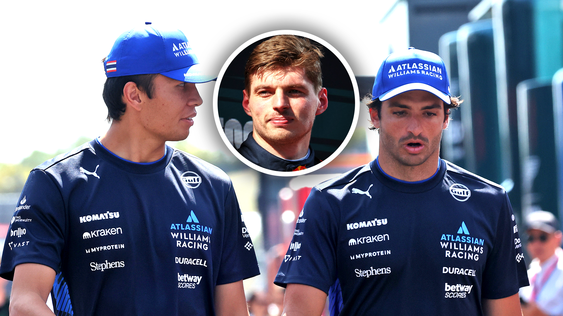 Sainz Albon Verstappen