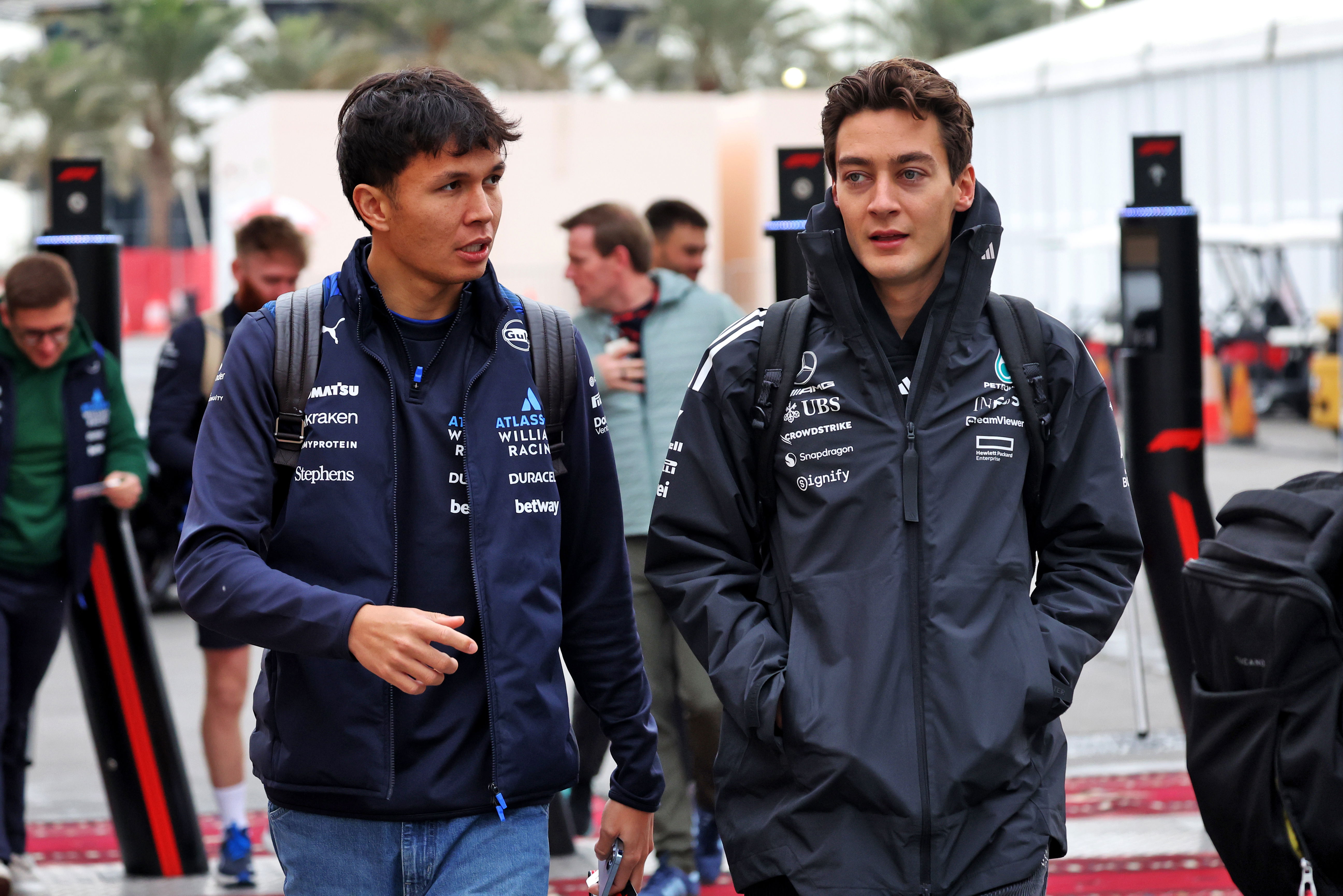 Albon Russell Bahrain testing