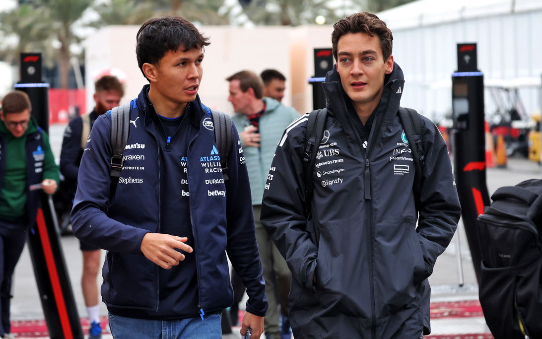 Albon Russell Bahrain testing