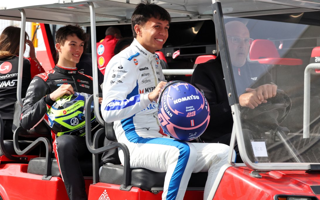 Albon Bahrain testing