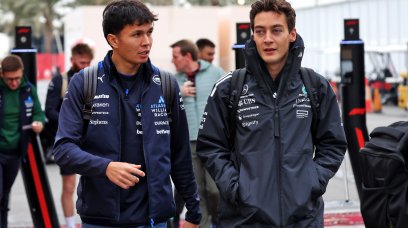 Albon Russell Bahrain testing