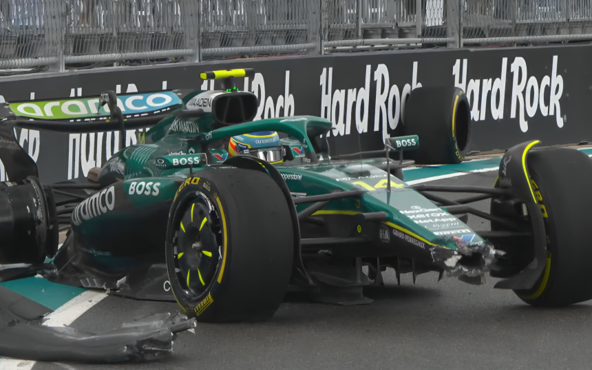 Alonso crash screenshot