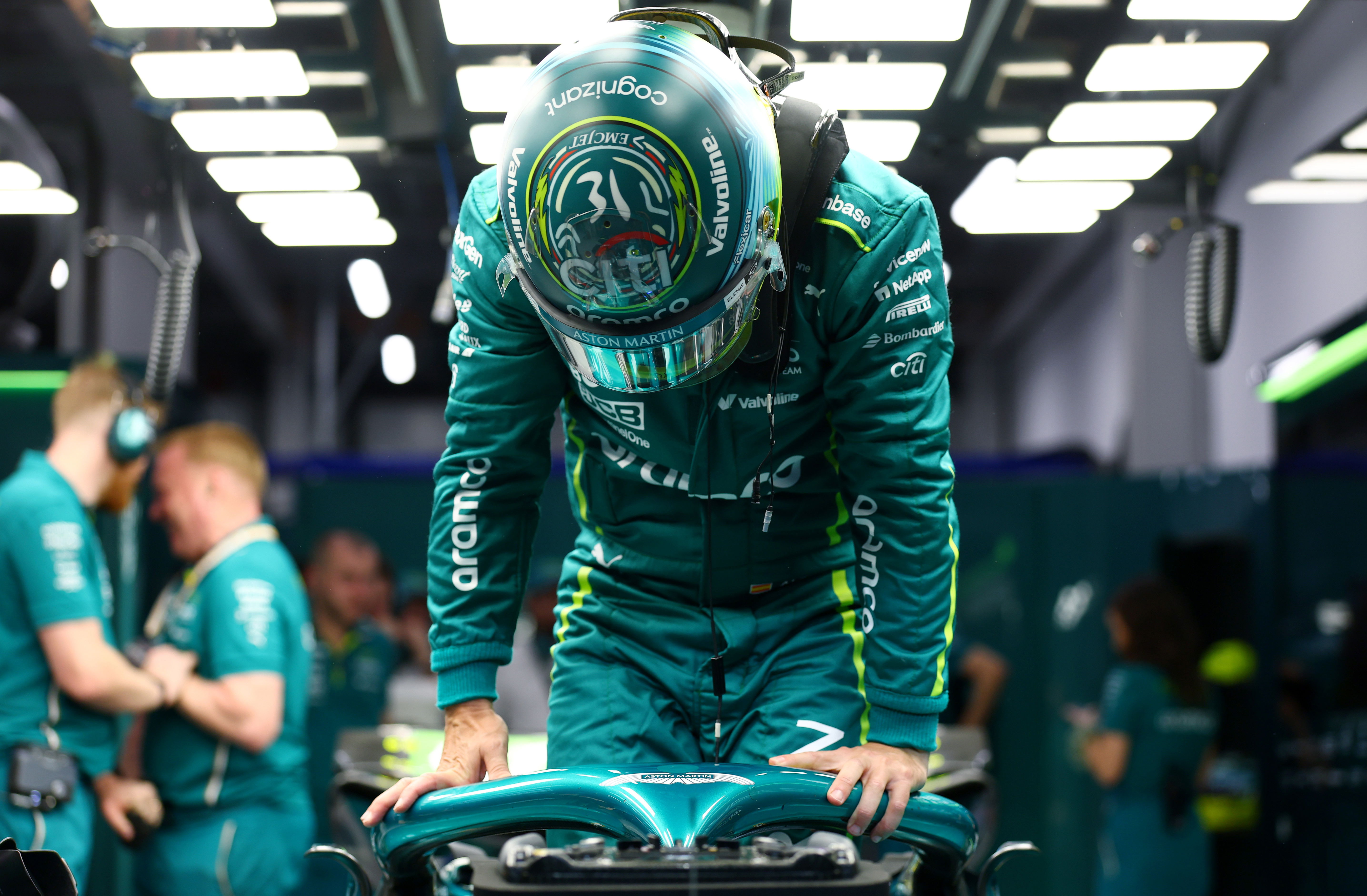 Alonso Quali Jeddah new helmet