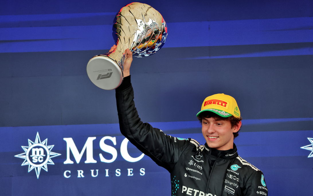 Antonelli podium Brazil