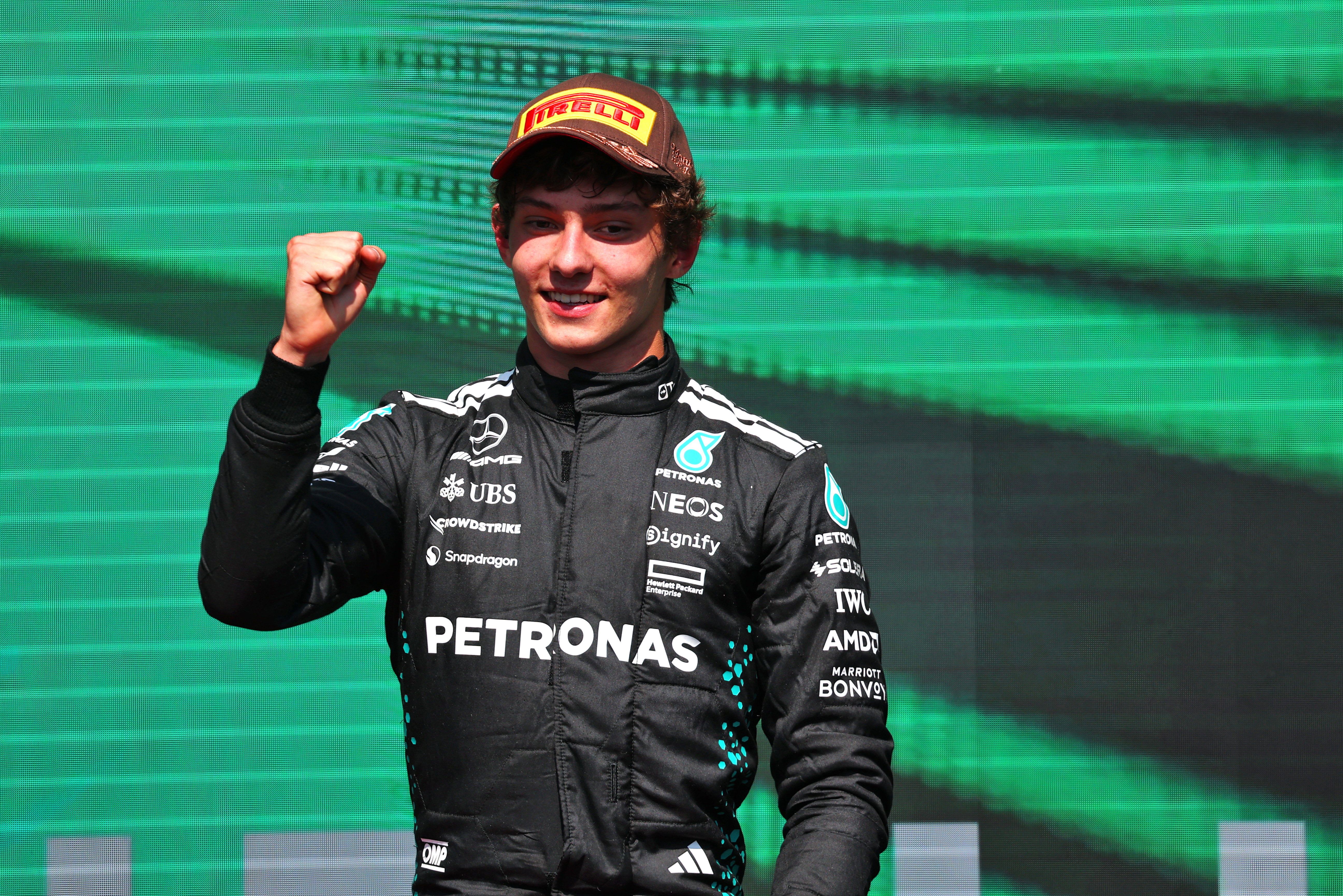 Antonelli podium Canada