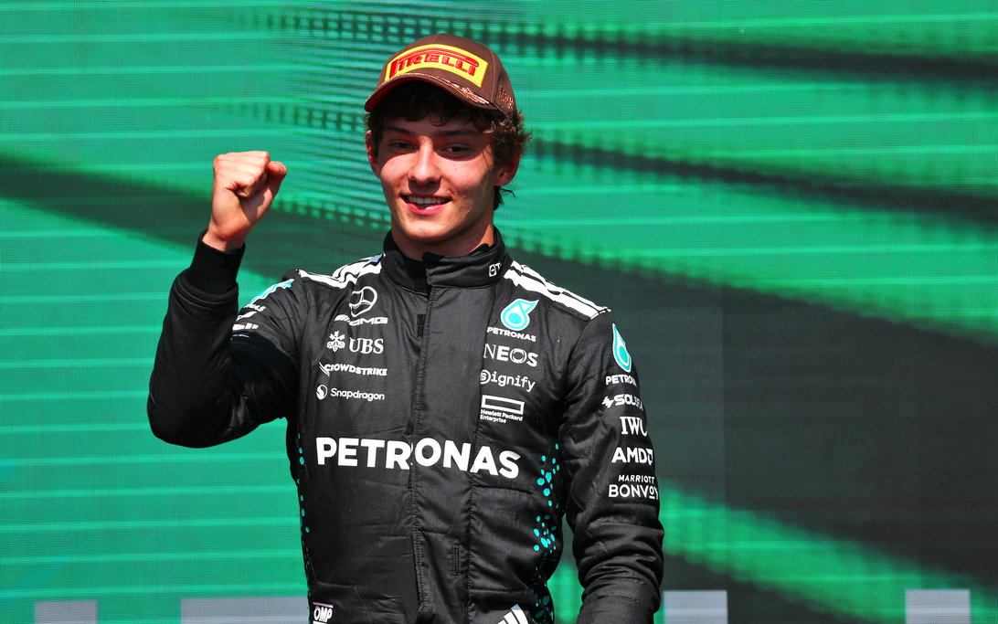 Antonelli podium Canada