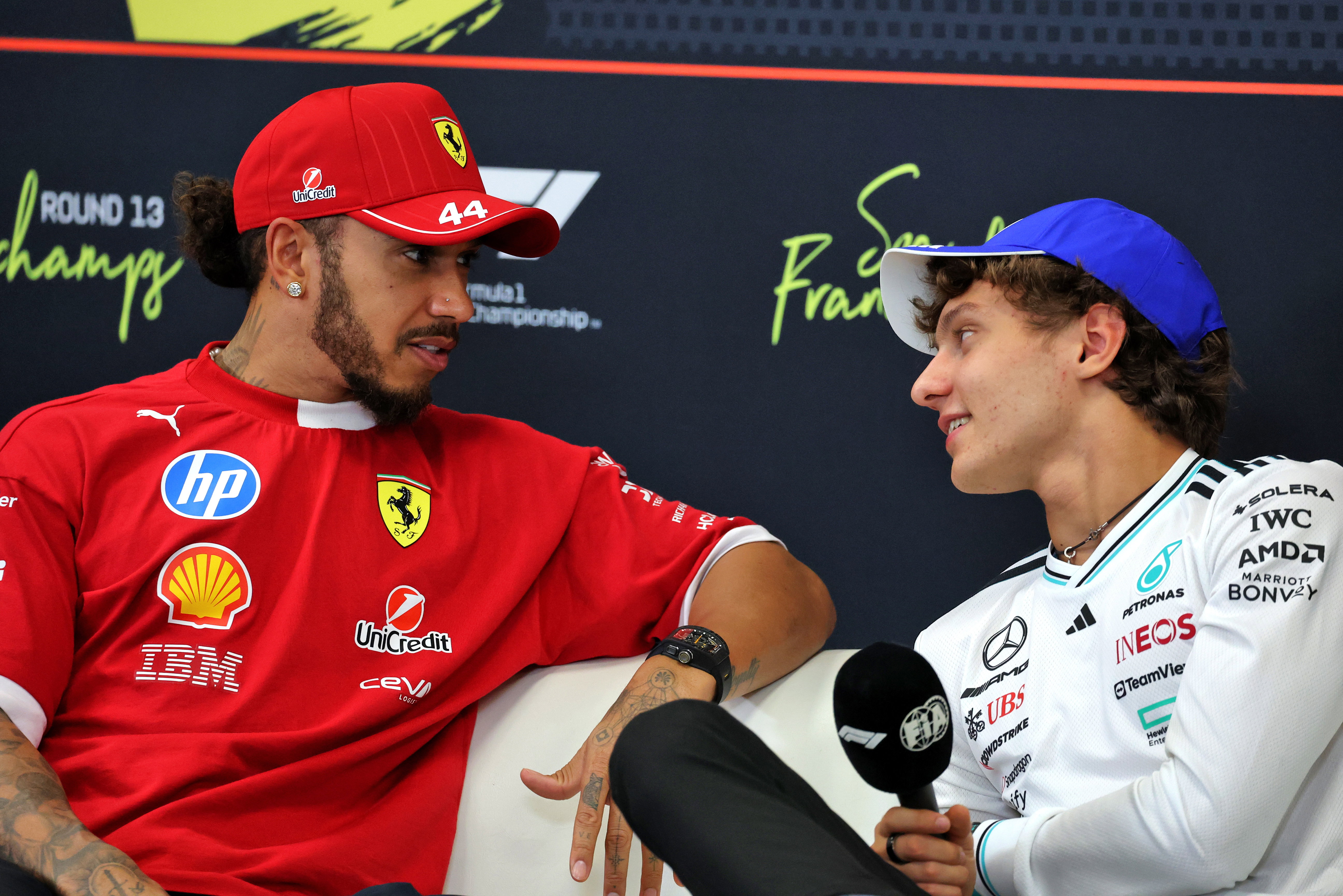 Antonelli Hamilton presser Belgium Thursday