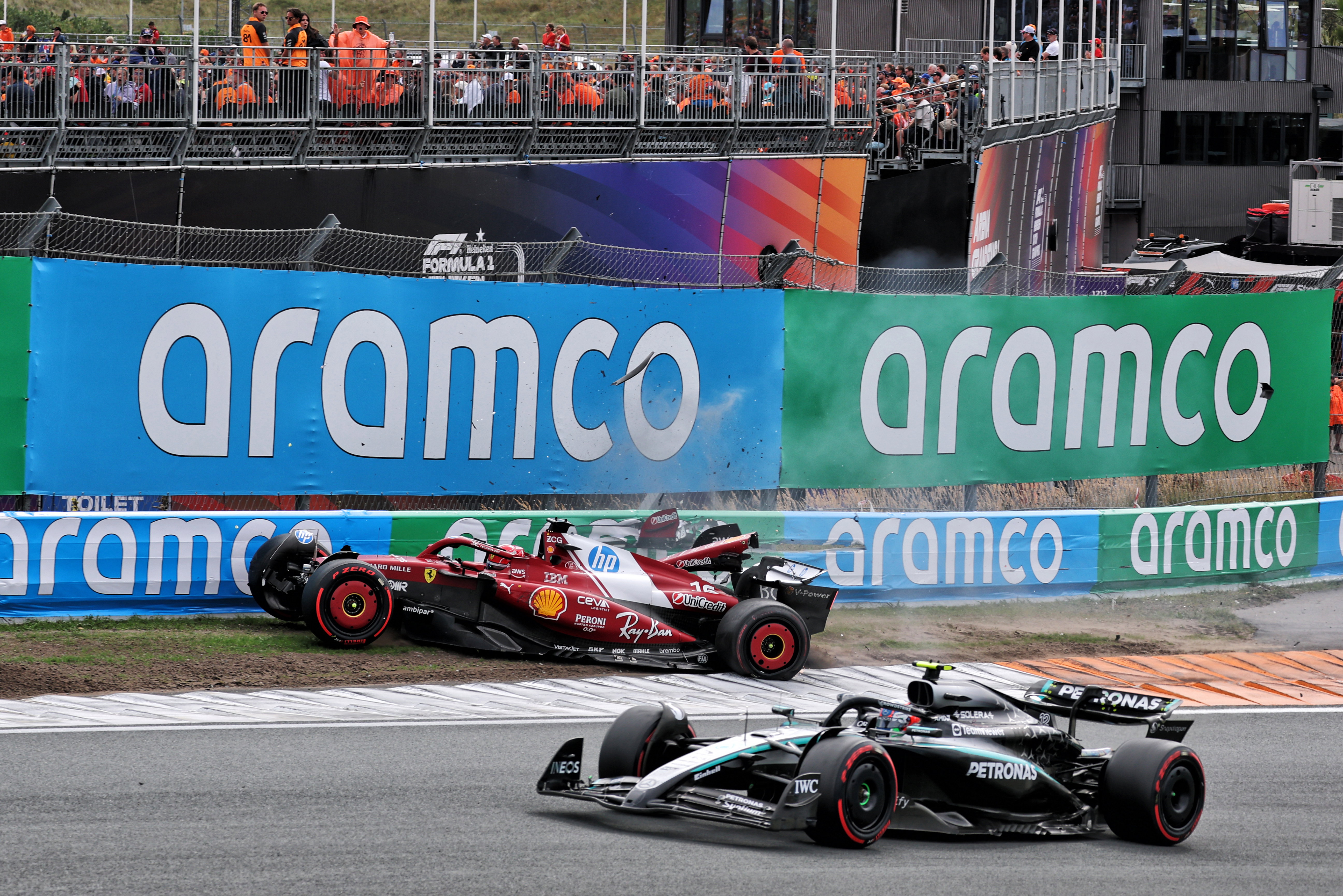 Antonelli Leclerc crash Zandvoort