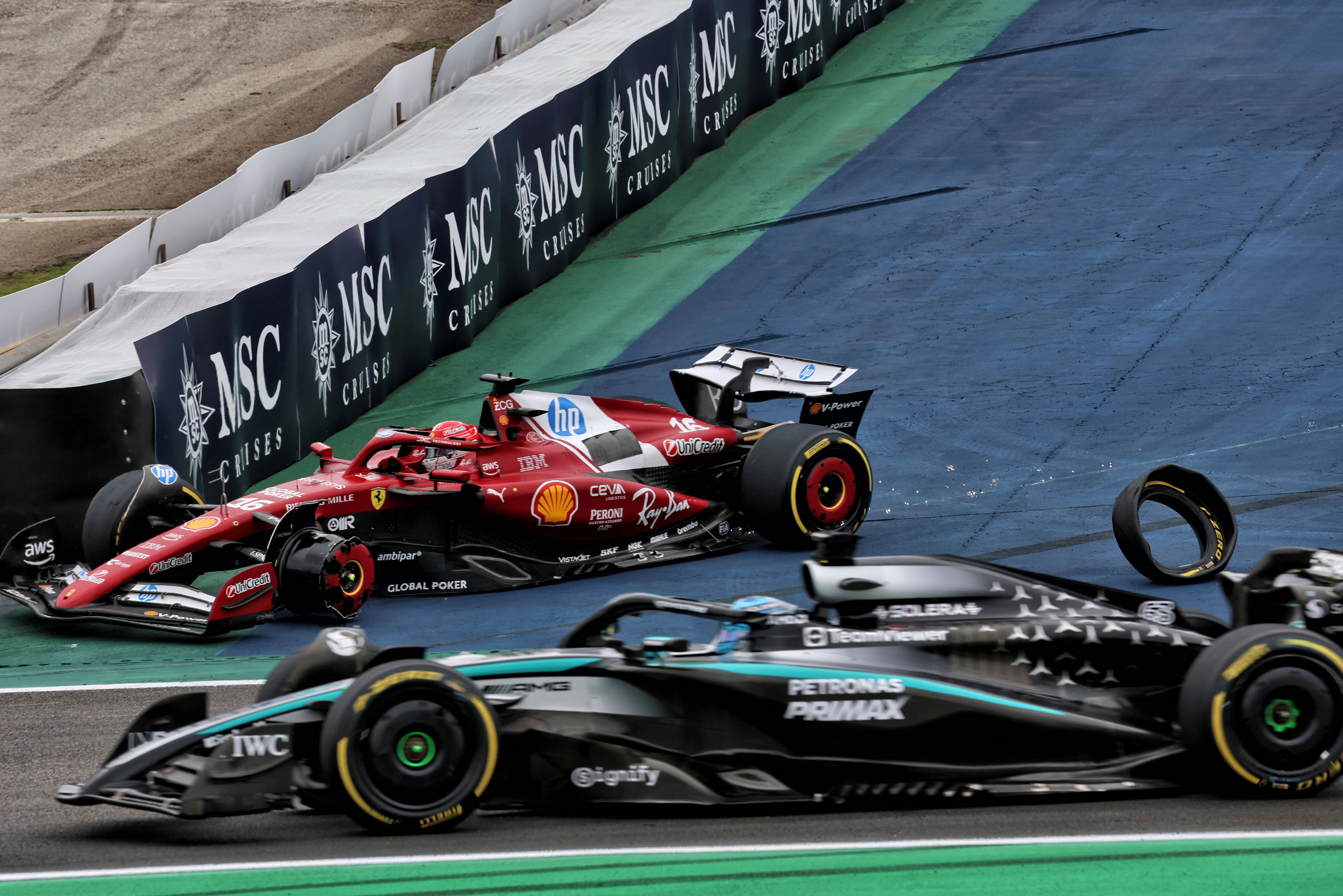 Antonelli Leclerc race Brazil