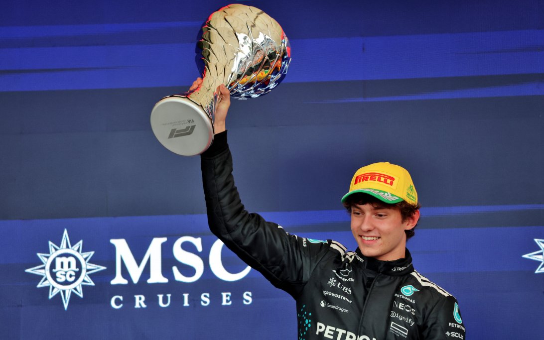 Antonelli podium Brazil