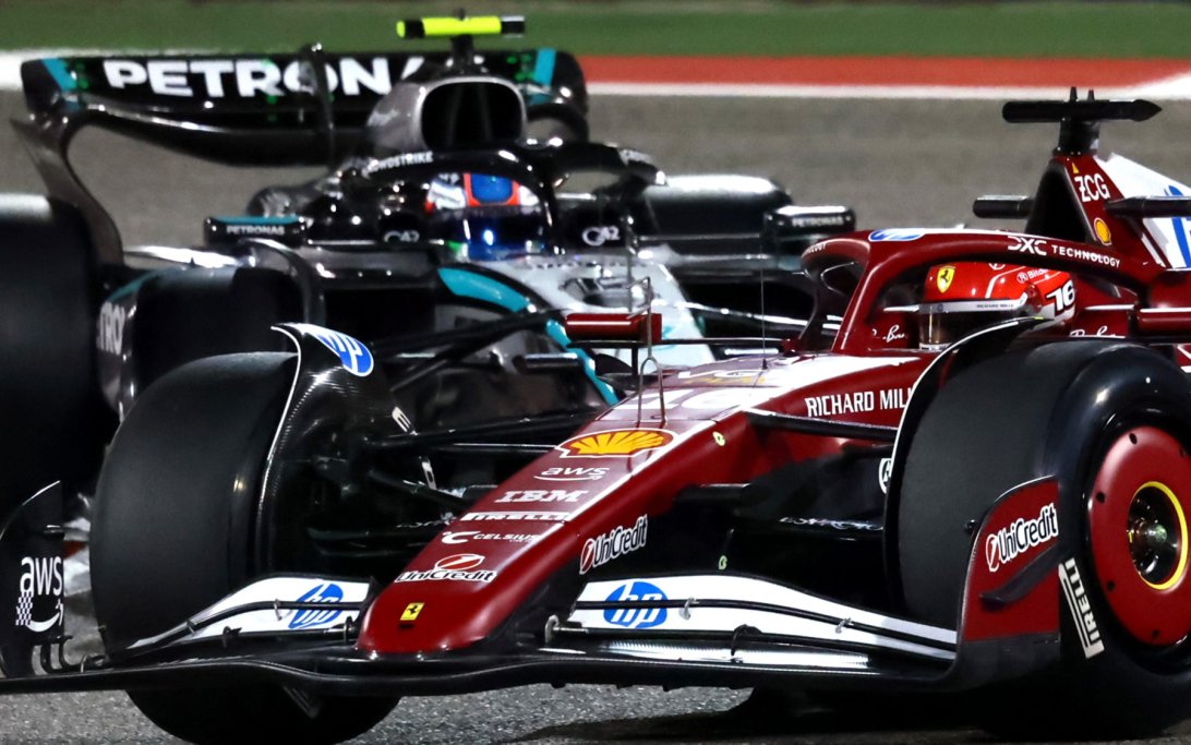 Leclerc Antonelli Bahrain test