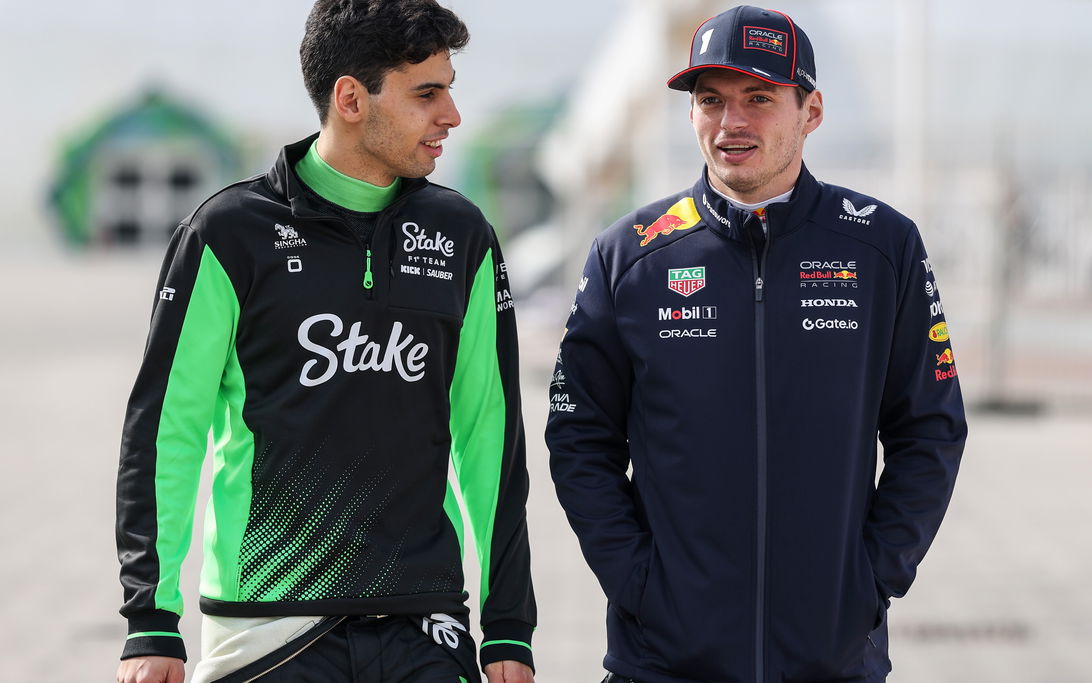 Verstappen Bortoleto Bahrain test