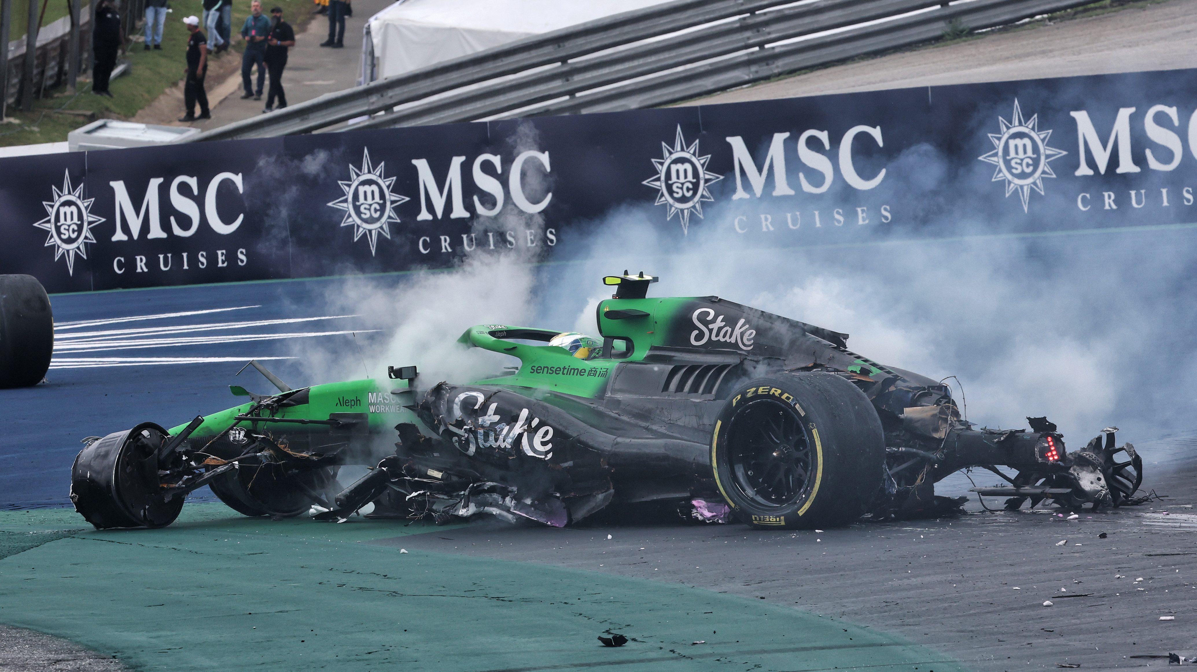 Bortoleto crash Brazil