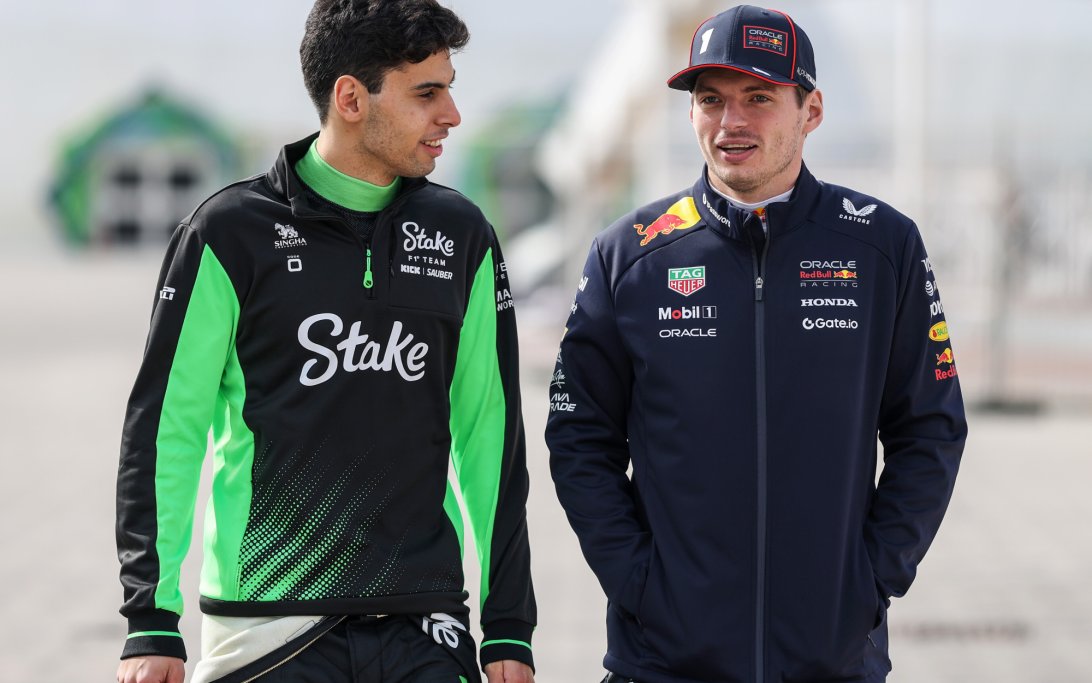 Verstappen Bortoleto Bahrain test