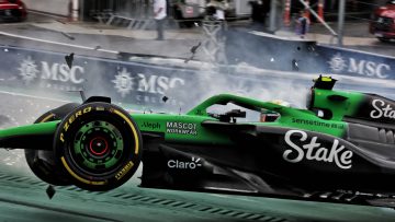 Gabriel Bortoleto taken to medical centre after terrifying airborne Brazil Sprint crash