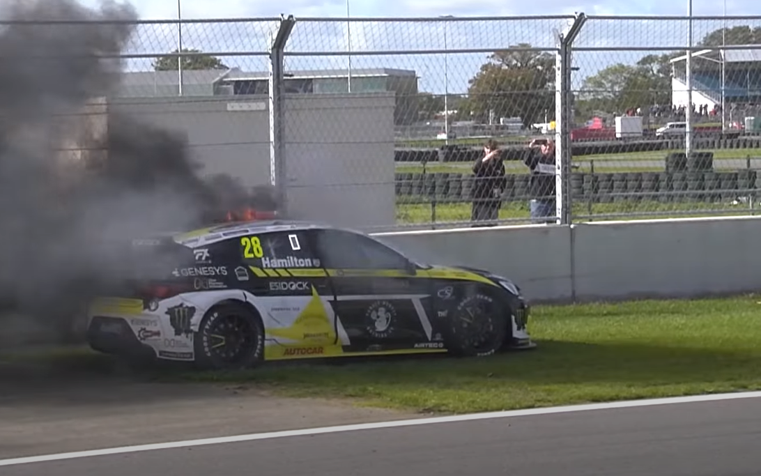 Car Fire Nic Hamilton