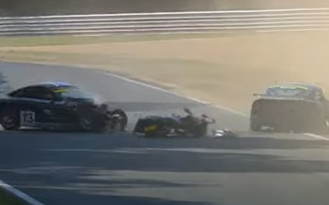 Crash Ginetta Championship Junior Brands Hatch