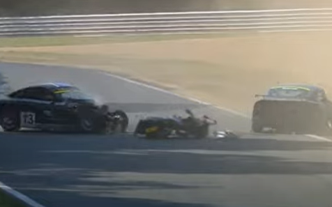 Crash Ginetta Championship Junior Brands Hatch