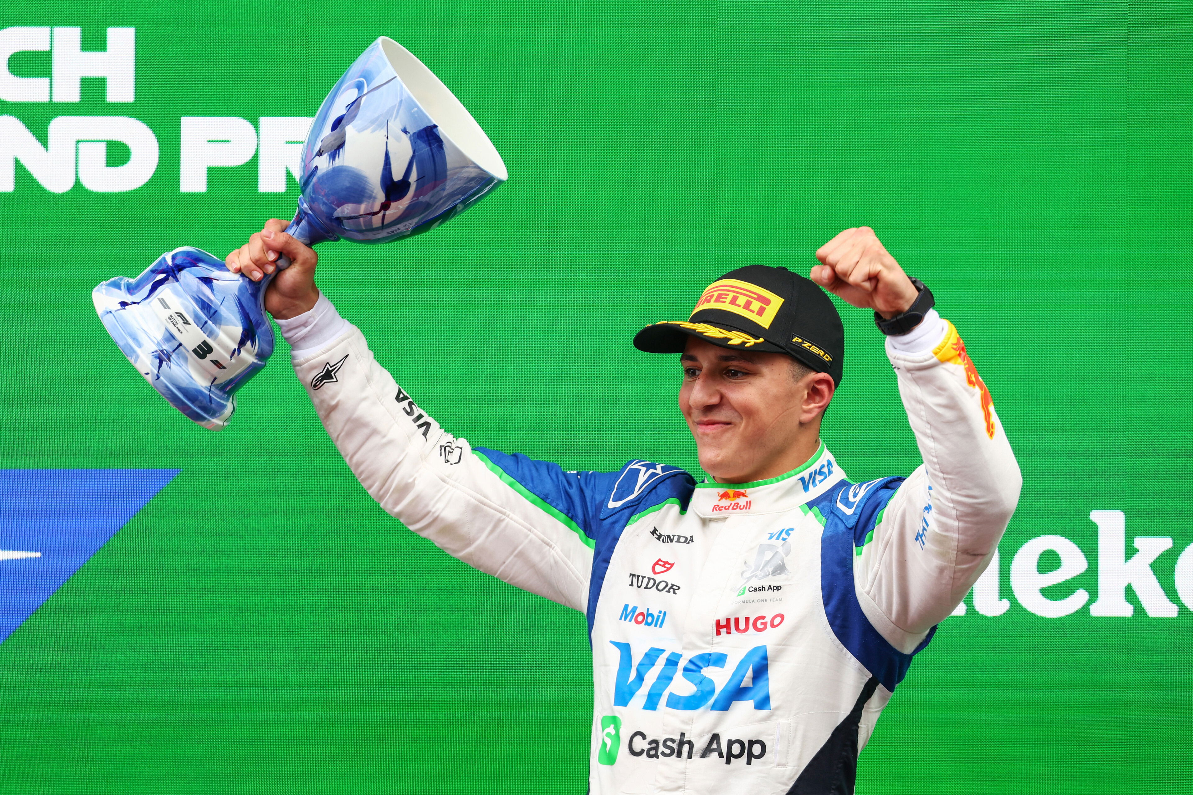 Hadjar podium Zandvoort