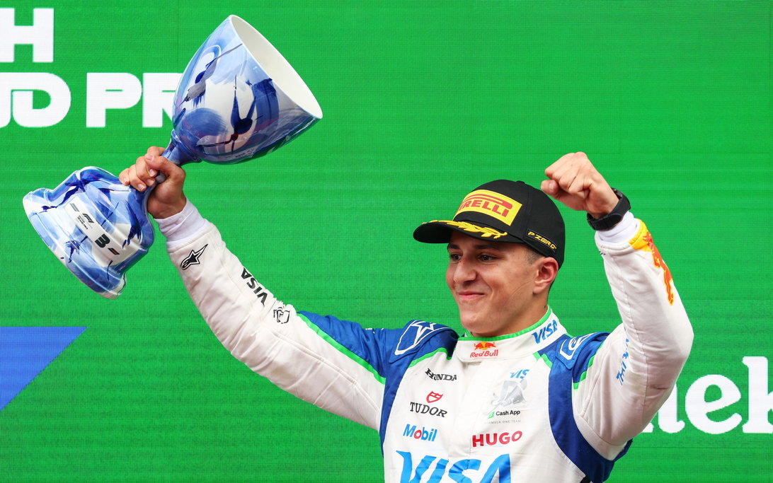 Hadjar podium Zandvoort