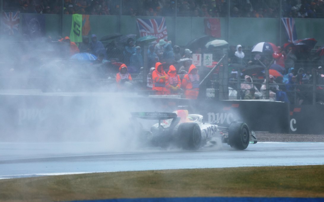 Hadjar Silverstone wet