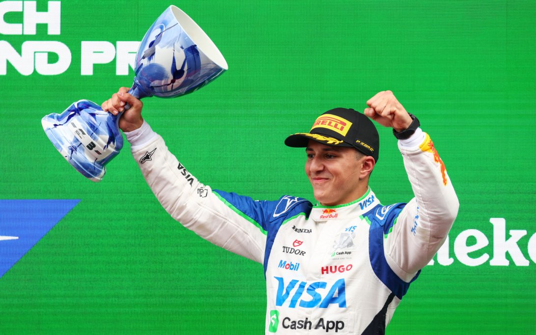 Hadjar podium Zandvoort